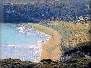 Cala Tortuga, es otra playa virgen dentro del parque Albufera de Es Grao, y proximo al Faro de Favaritx 